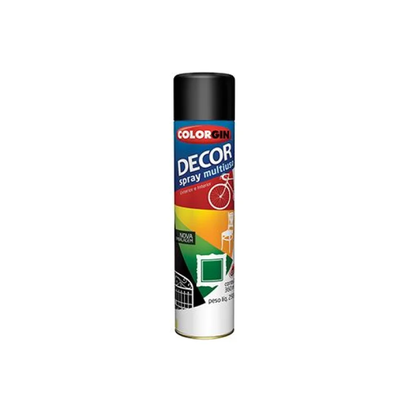 SPRAY DECOR PRETO BRILHANTE 360ML